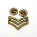 Vintage Brass Military Sergeant Chevron Lapel Pin Pinback Rank Insignia 4