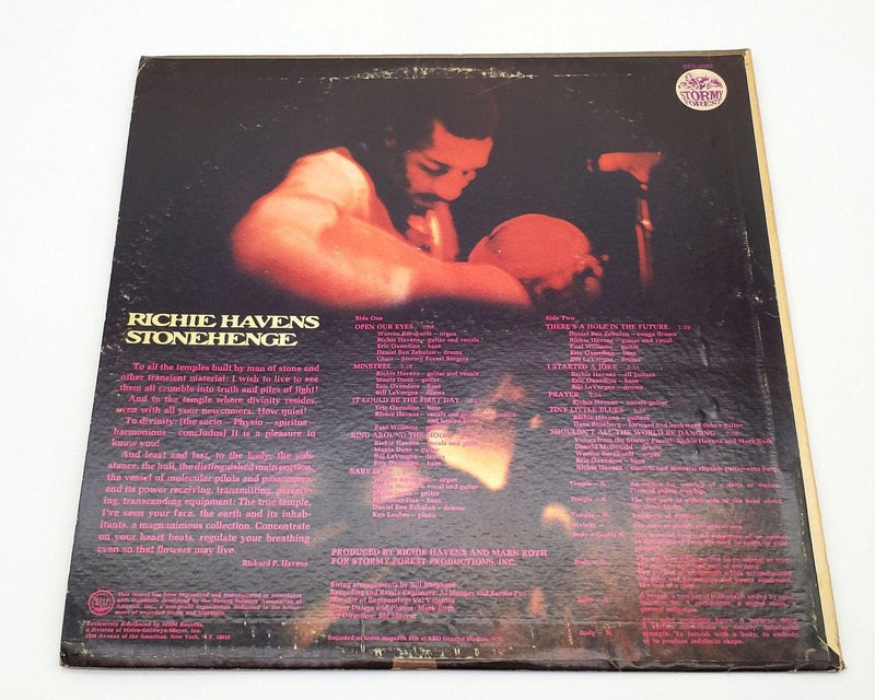 Richie Havens Stonehenge 33 RPM LP Record Stormy Forest 1969 SFS-6001 2