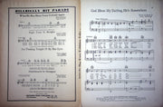 Vintage Sheet Music God Bless My Darling He's Somewhere 1943 Bill Nettles WW2 3