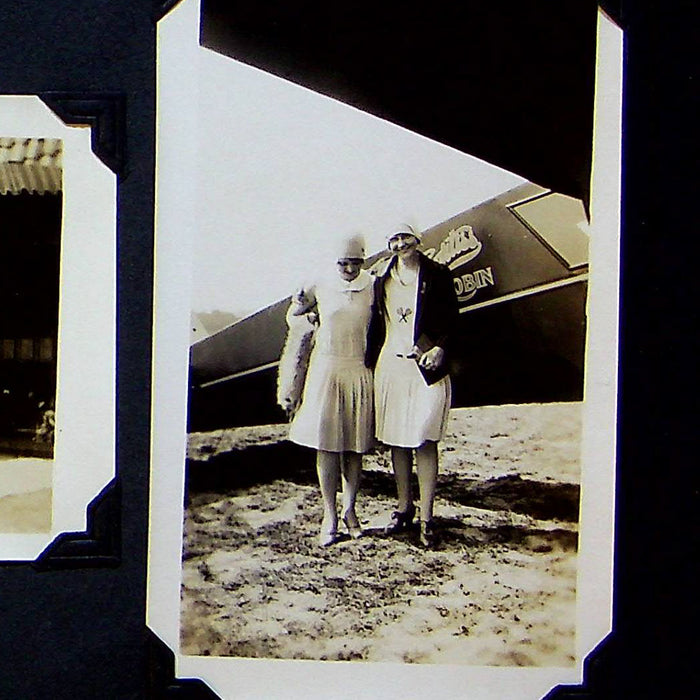 Curtis Robin Airplane Photographs 1920s Flapper Girls Roaring 20s Original Pics