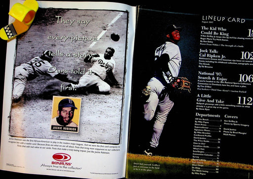 Beckett Baseball Magazine August 1997 # 149 Ken Griffey Jr David Justice Indians 2