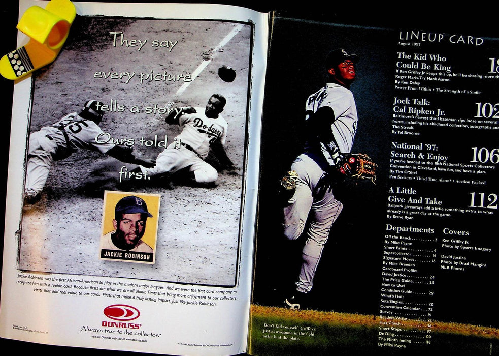 Beckett Baseball Magazine August 1997 # 149 Ken Griffey Jr David Justi —  HKResale