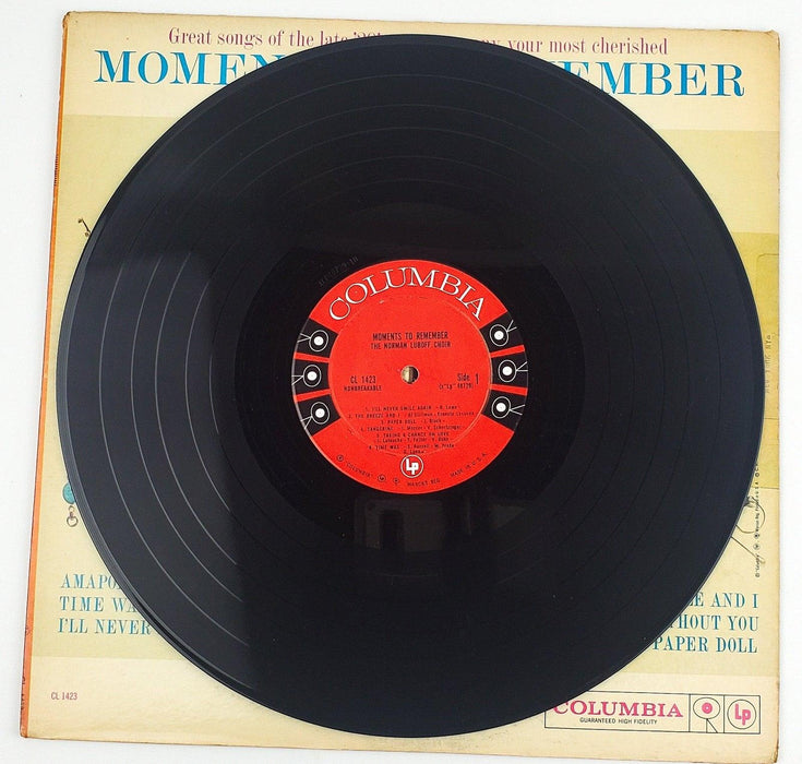 Norman Luboff Choir Moments To Remember Record 33 RPM LP CL 1423 Columbia 1960 3