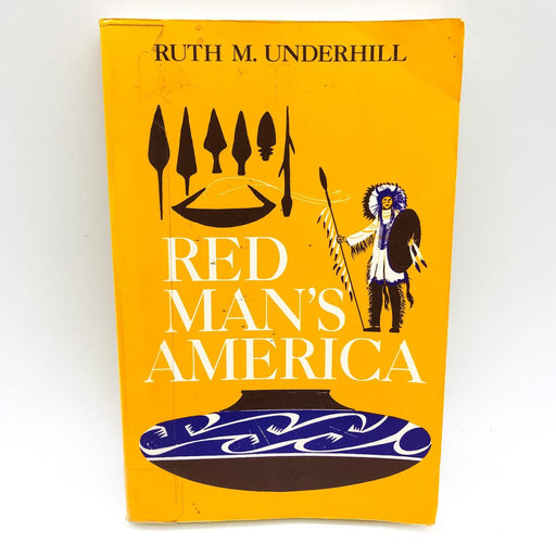 Red Man's America Paperback Ruth M. Underhill 1971 Native Americans History 1