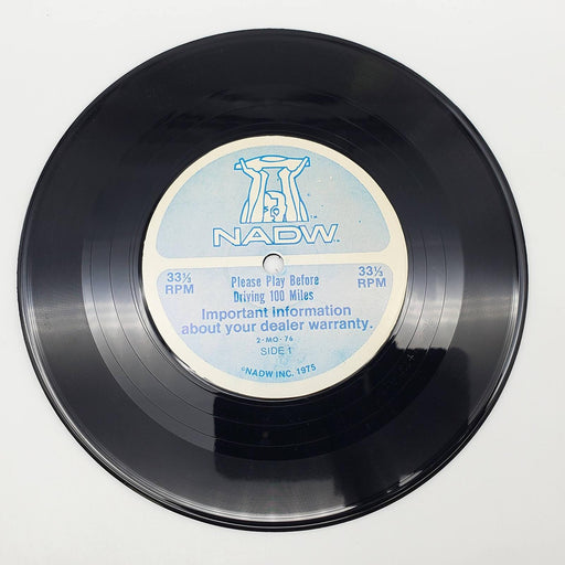 Important Information About Your Dealer Warranty 33 RPM Single Record NADW 1975 1