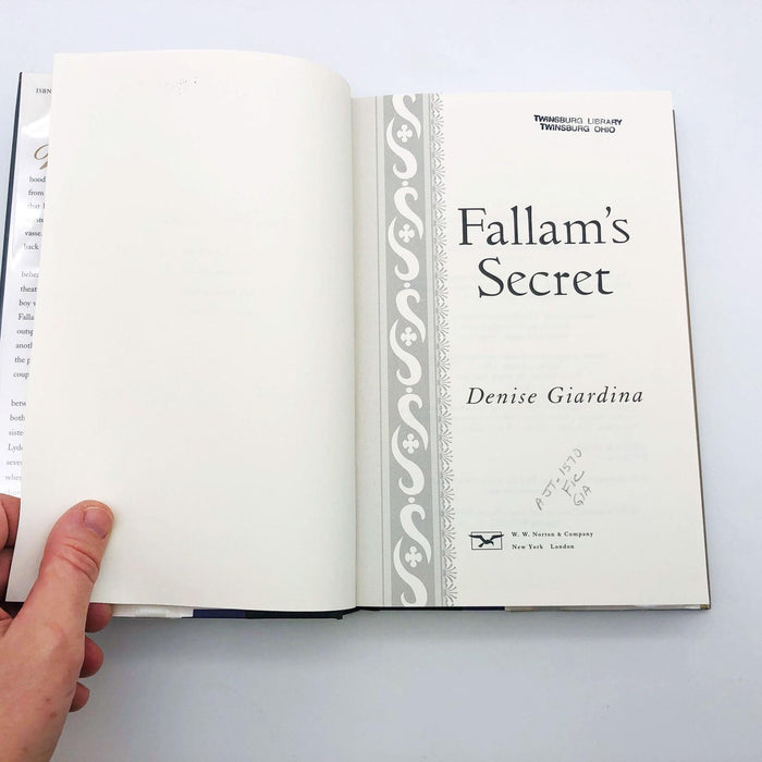 Fallam's Secret Denise Glardina Hardcover 2003 1st Edition Ex Librar Time Travel 7