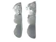 Praying Children Viking Glass Bookends Boy & Girl Figurines Sculptures Prayer 5