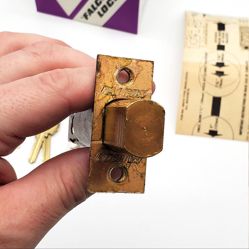 Falcon Deadbolt Double Cylinder 2-3/8" Backset Satin Bronze D 9370 L USA Made