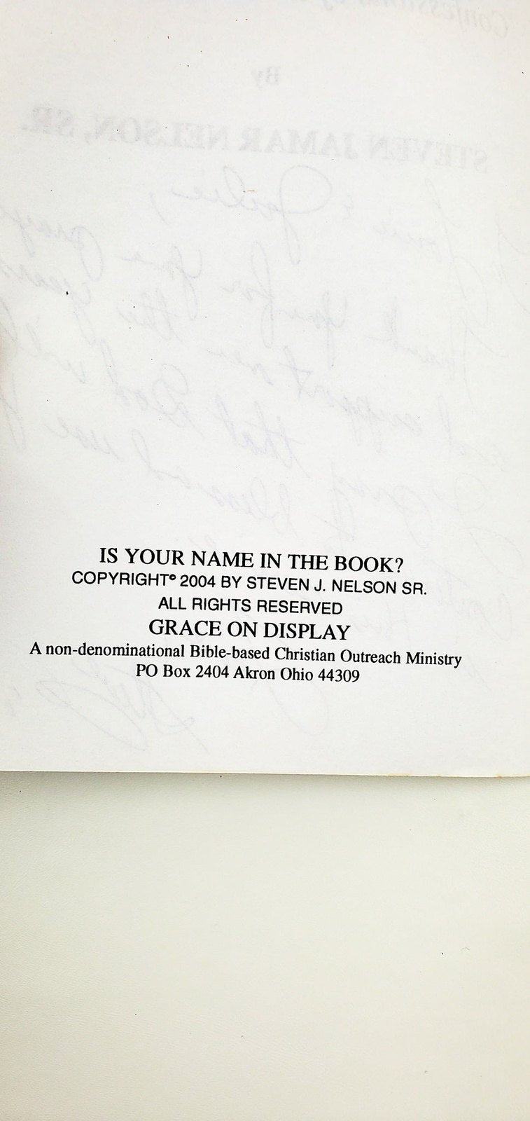 Is Your Name in the Book Confessions of a Cultural Christian S. Nelson Signed 4
