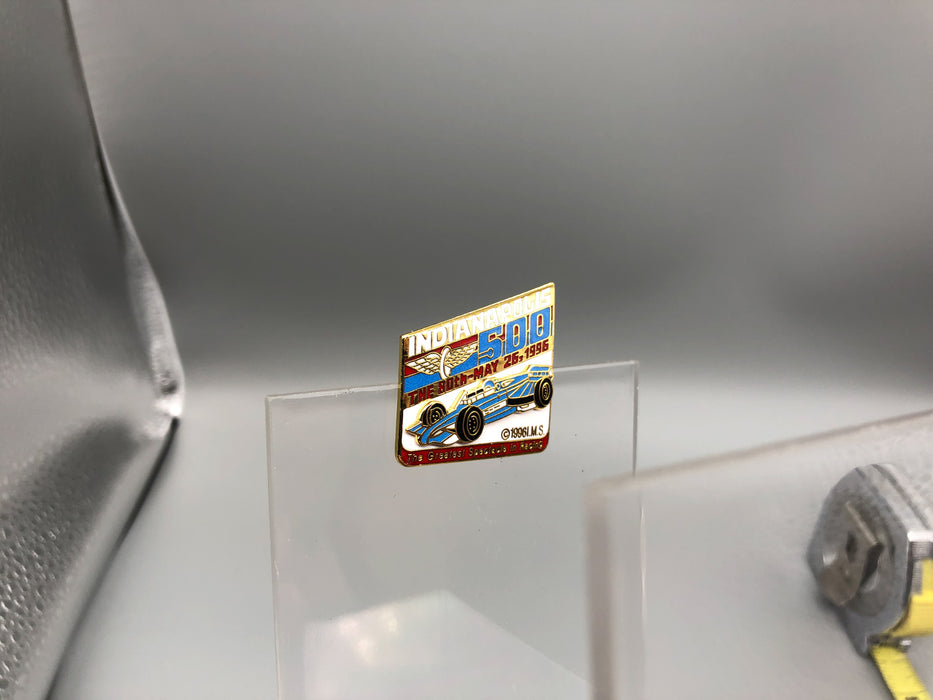 Vintage Indianapolis 500 Lapel Pin 80th May 26 1996 Enamel Indy 3D Racecar Blue