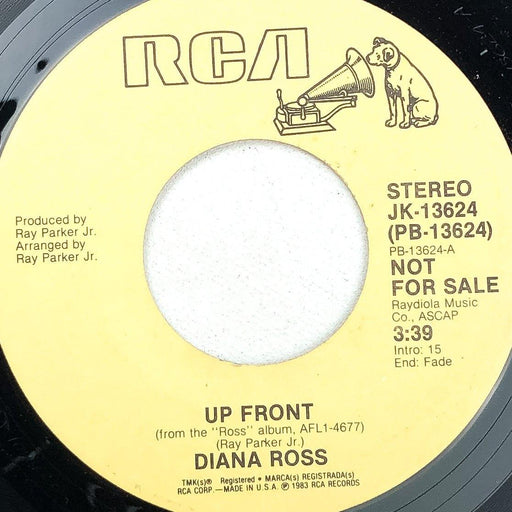 Diana Ross Up Front 45 RPM 7" Single PROMO Record RCA 1983 1