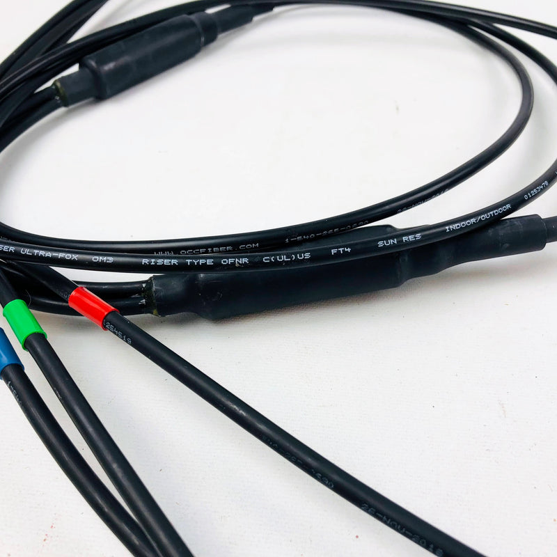 RFS Hybriflex Fiber Optic Cable 3 Pair ODC to LC Connectors 10F FOJMP-LC-3MM-10F