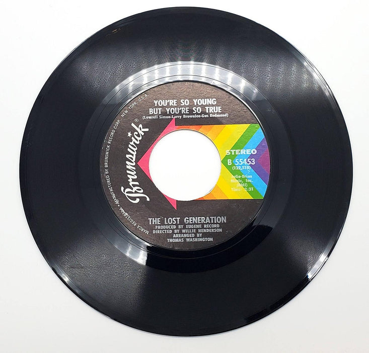 The Lost Generation Talking The Teenage Language 45 Single Record Brunswick 1971 2