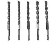 5pk Hammer Drill Bit 5/8" x 8" SDS Plus Carbide Tipped 5-1/8" LOC Masonry Rotary 1