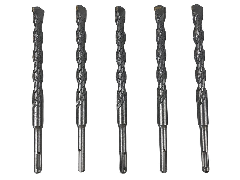 5pk Hammer Drill Bit 5/8" x 8" SDS Plus Carbide Tipped 5-1/8" LOC Masonry Rotary 1