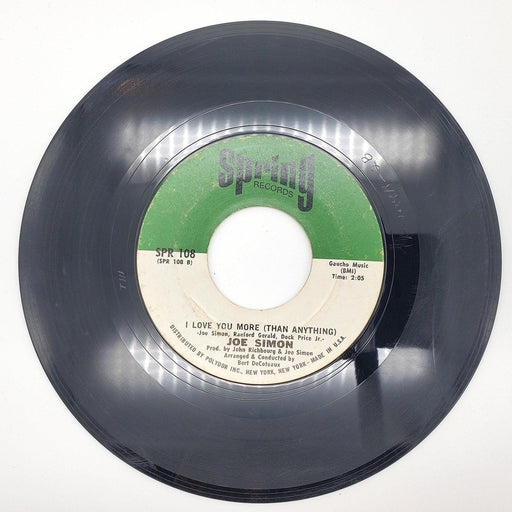 Joe Simon Your Time To Cry 45 RPM Single Record Spring Records 1970 SPR-108 2