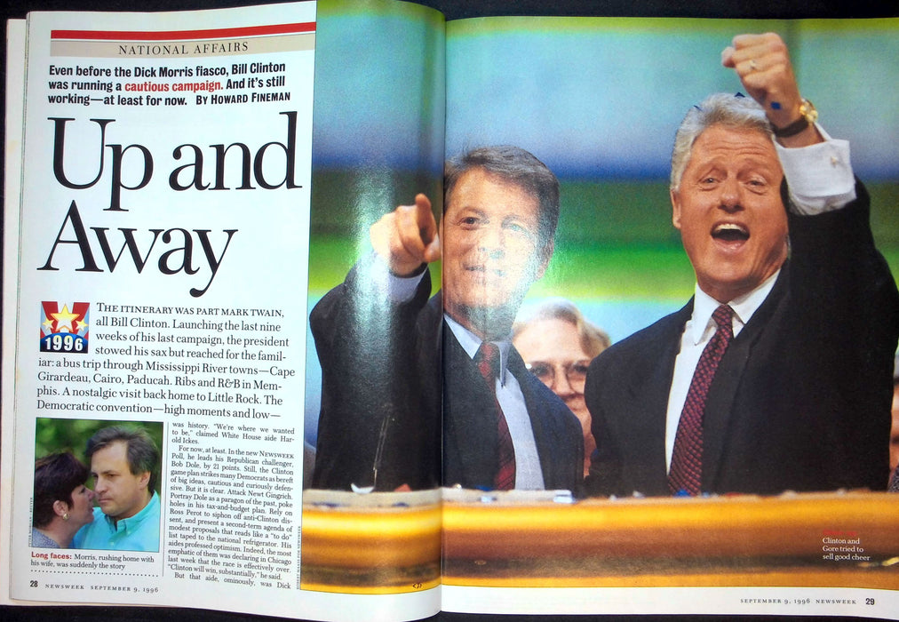 Newsweek Magazine September 9 1996 Bill Clinton Richard Morris Scandal Resigns