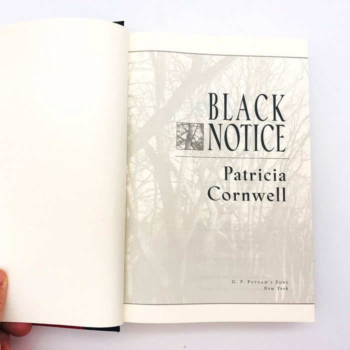 Black Notice HC Patricia Cornwell 1999 Kay Scarpetta Medical Examiner 1st Edit 7