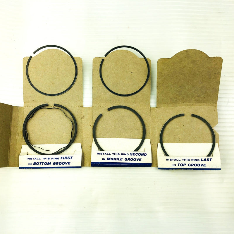 Briggs and Stratton 298745 Piston Ring Set Chrome Genuine OEM New Old Stock NOS 3