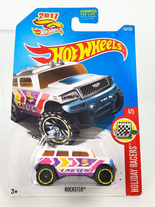 Hot Wheels 2017 White Rockster Easter Holiday Racers 4/5 DTX45 1