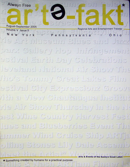 Arte Fakt Magazine Aug-Sep 2005 Little Italy Cleveland Ohio Italian Community