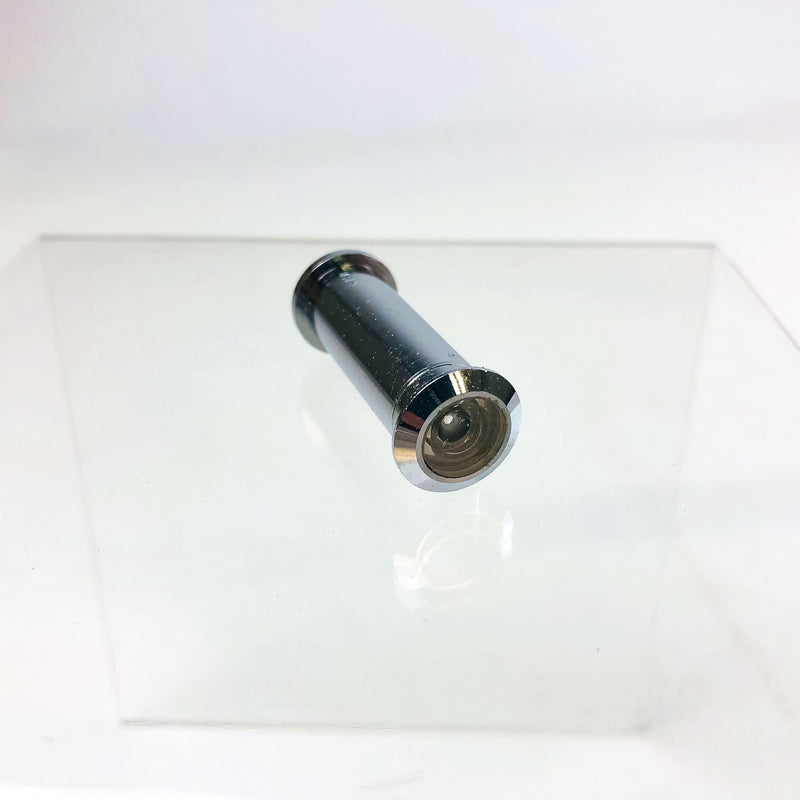 Vintage Door Viewer Peephole 26D Satin Chrome 155 Degree Angle 1.5" Thick New