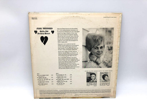 Jean Shepard Hello Old Broken Heart Record 33 LP JS-6049 Hilltop Records 1967 2