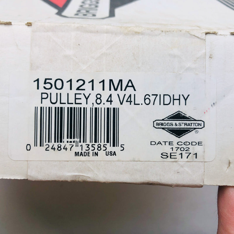 Briggs and Stratton 1501211MA Pulley 8.4 V4L 671DHY Genuine OEM New Old Stock