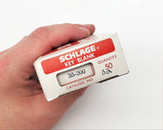 Schlage 35-200 Key Blanks Nickel Plated Brass Silver Tone Marked W Lot Of 50 NOS 3