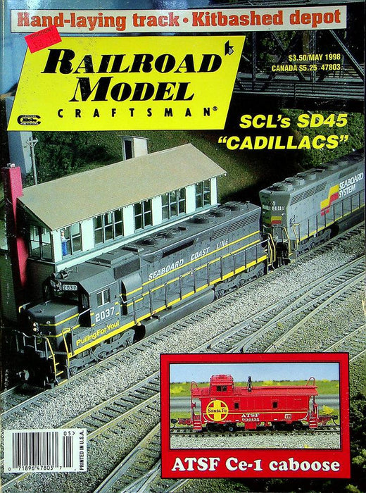 Railroad Model Craftsman Magazine May 1998 Vol 66 No 12 SCL's SD45 Cadillacs