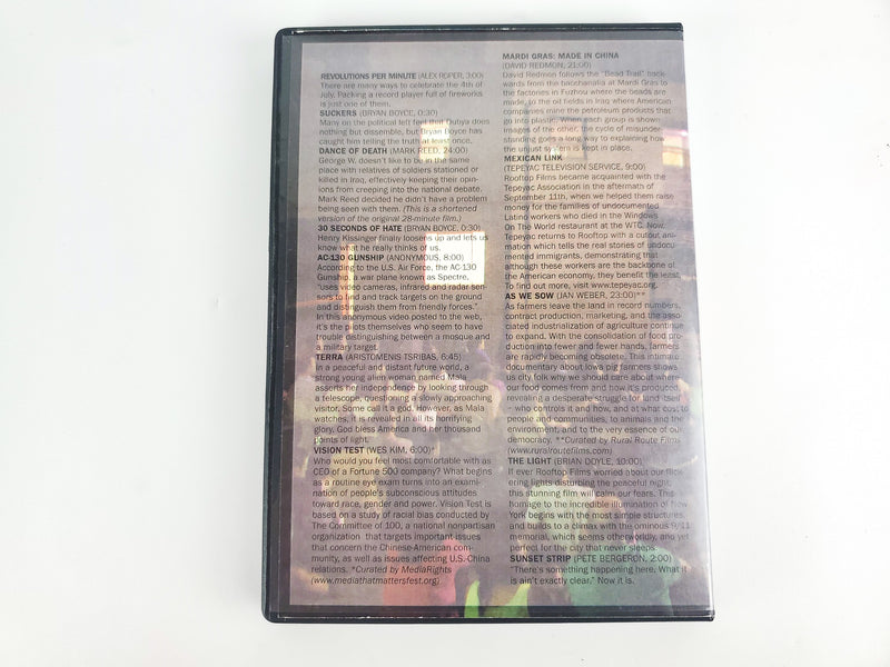 Rooftop Films Films For The New Democracy 2004 DVD