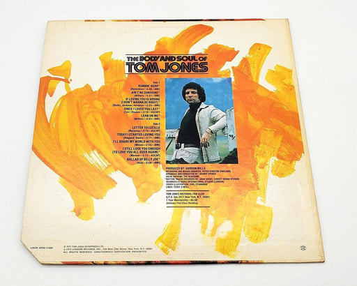Tom Jones The Body And Soul Of Tom Jones 33 RPM LP Record Parrot 1973 XPAS 71060 2
