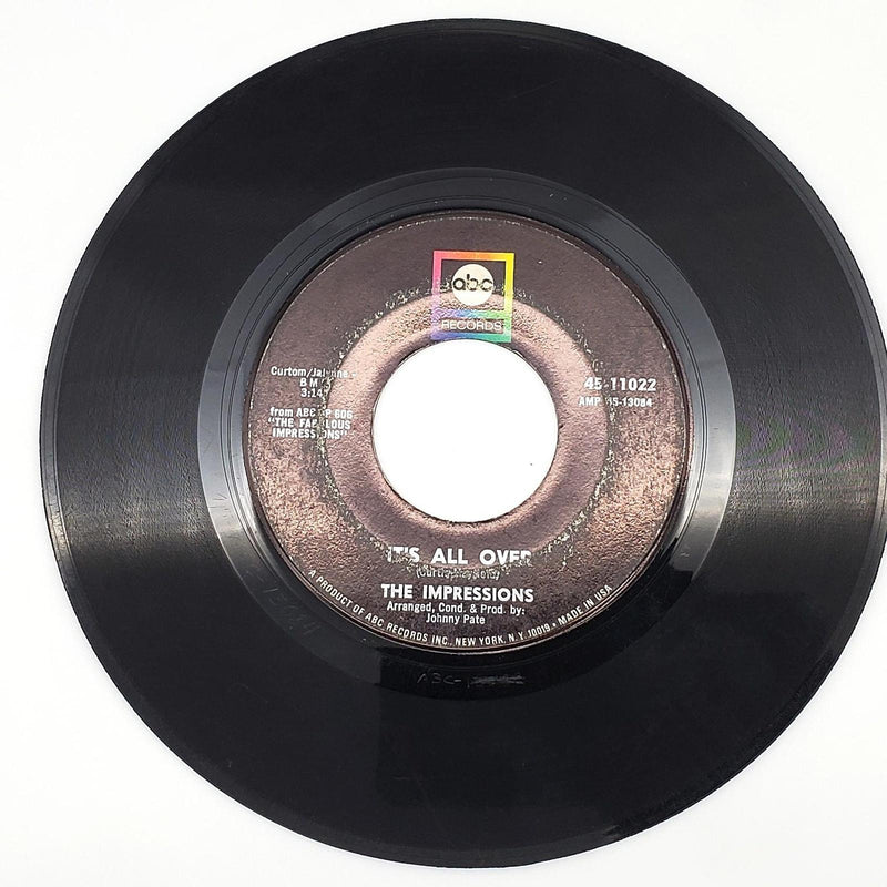 The Impressions We're A Winner Single 45 RPM Record ABC 1967 45-11022 2