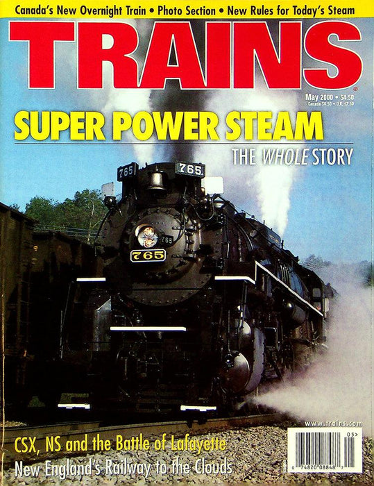 Trains Magazine May 2000 Vol 60 No 5 Super Power Steam The Whole Story