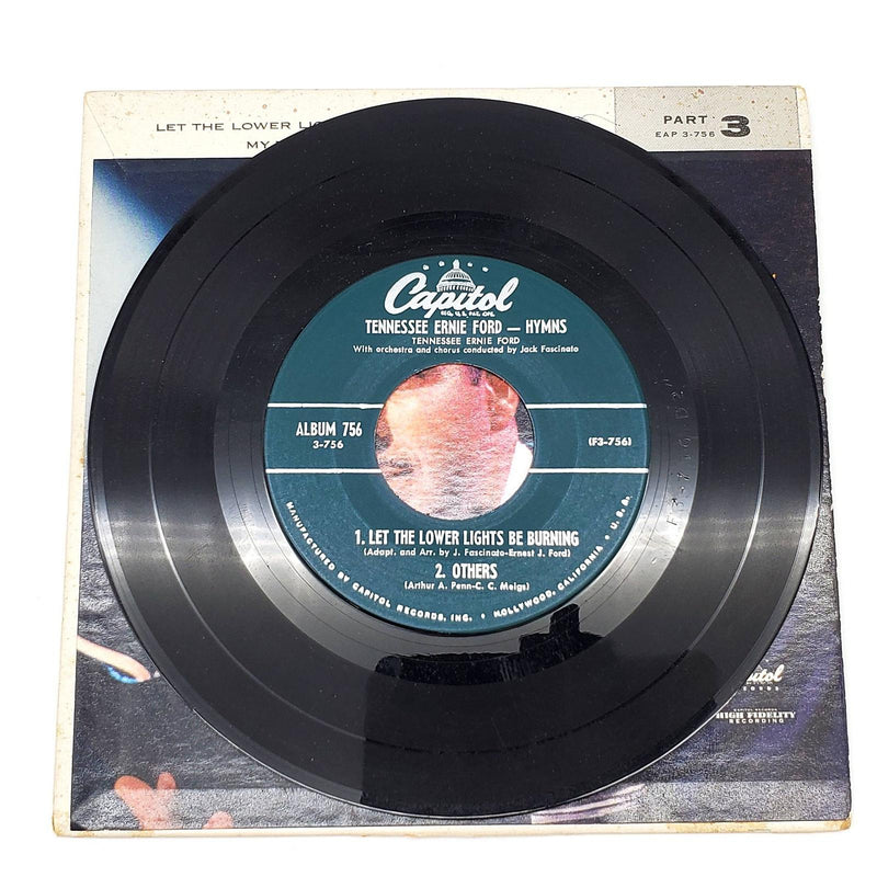 Tennessee Ernie Ford Hymns Part 3 45 RPM EP Record Capitol 1956 EAP 3-756 3