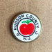 Hudson County New Jersey Pin Pinback Gateway to America Tomatoe Festival Logo 2