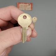 5x Yale RN10 1/2 Key Blanks GE Keyway Nickel Silver 4 Pin NOS 2