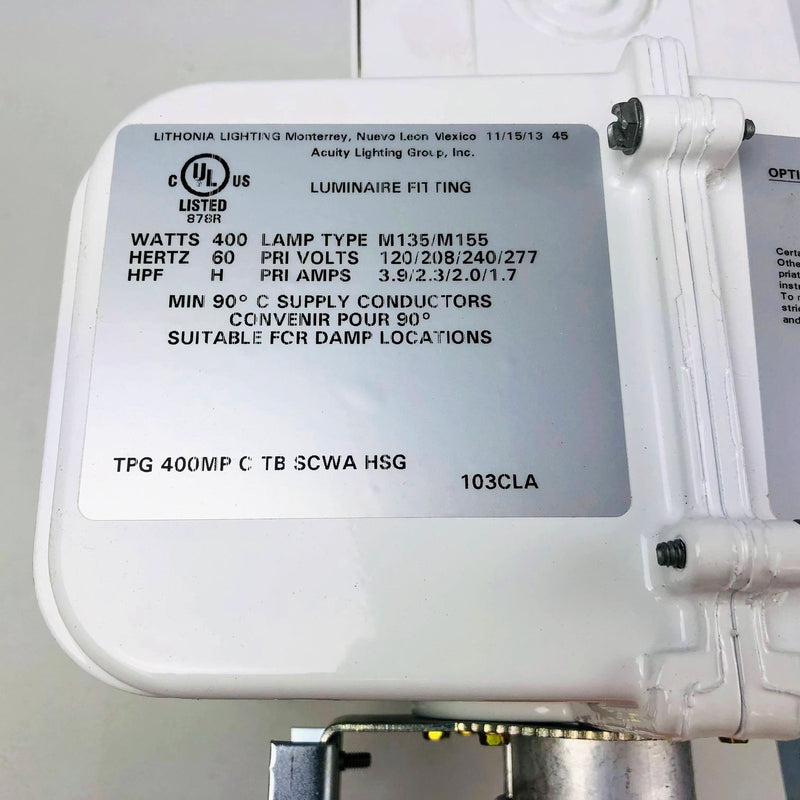 Lithonia Lighting Ballast Housing TPG 400MP C TB SCWA HSG 400 W M135 Damp Loca 9