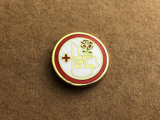Vintage American Red Cross Lapel Pin Lancaster County South Carolina Chapter 2