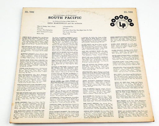 Dino Martinelli & His Orchestra South Pacific Soundtrack 33 RPM LP Record 1958 2