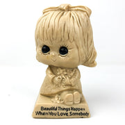Russ Berries Figurine Beautiful Things Happen When You... Little Girl Big Eyes 2