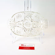 Anchor Hocking: Star Clear Pressed Glass Divided Relish Dish | Vintage 2