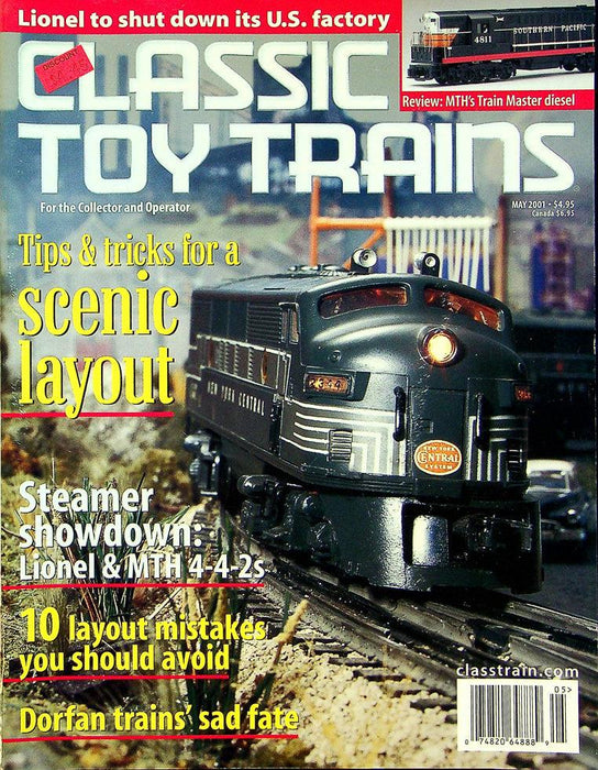 Classic Toy Trains Magazine May 2001 Vol 14 No 4 Lionel & MTH 4-4-2s Showdown