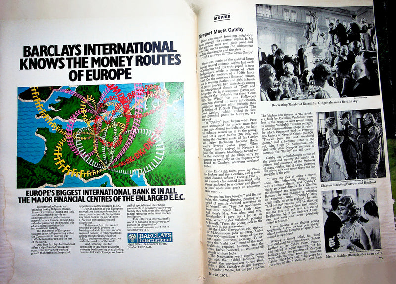 Newsweek Magazine July 23 1973 Middle East Oil Crisis Robert Redford Gatsby 4