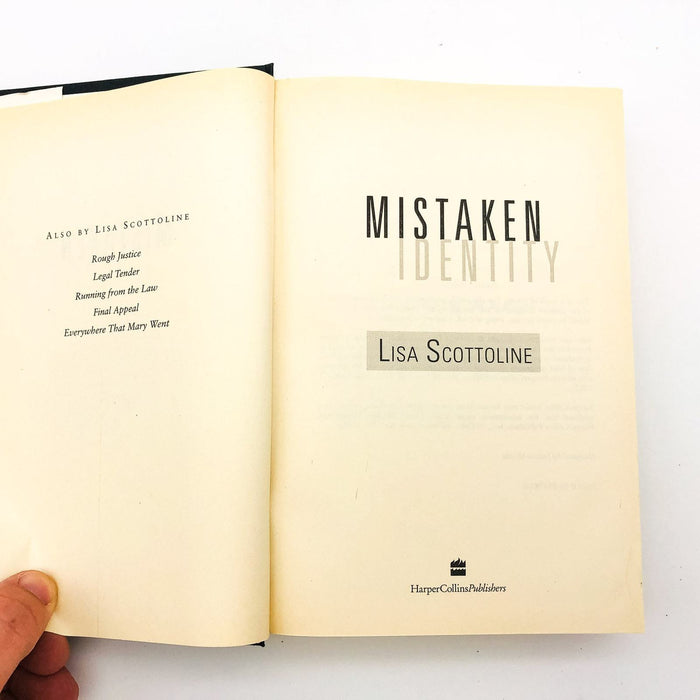 Mistaken Identity Hardcover Lisa Scottoline 1999 Legal Thriller 1st Edition 7