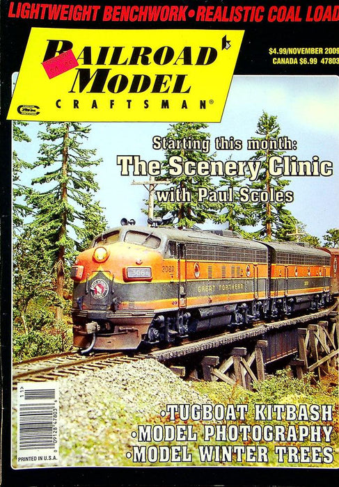 Railroad Model Craftsman Magazine November 2009 Vol 78 No 6 Scenery Clinic