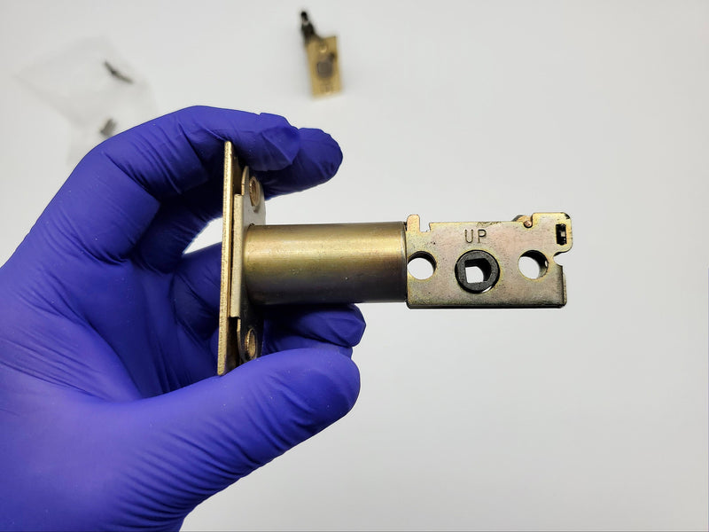 2x Kwikset Deadbolt Lock Latches 400 Line Bright Brass for 400 Series 2-3/8" BS