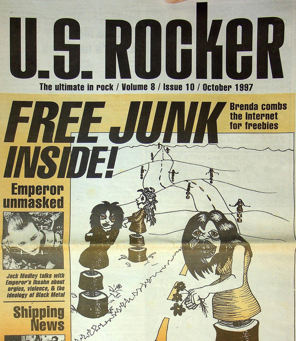 U.S Rocker Magazine Vol 8 No.10 1997 Emperor, Punk Rock Cheese Factory