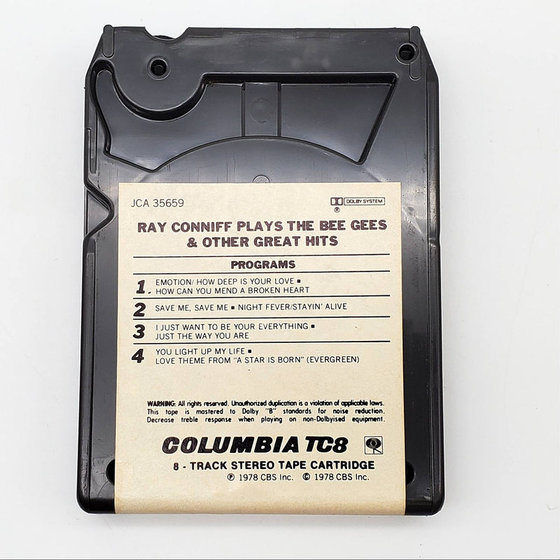 Ray Conniff Plays The Bee Gees & Other Great Hits 8-Track Tape Album 1978