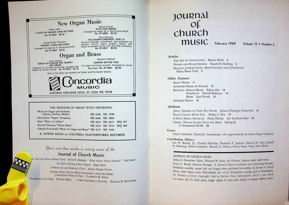 Journal of Church Music Magazine Feb 1968 The Art of Conducting Maimu Miido 4